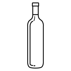 bottle wine isolated icon vector illustration design