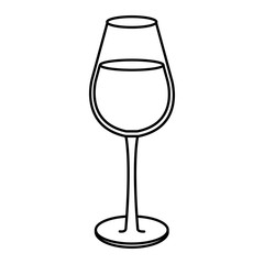 wine cup isolated icon vector illustration design