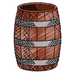 wine barrel isolated icon vector illustration design