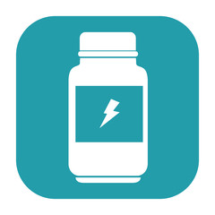 bottle energizing product icon vector illustration design