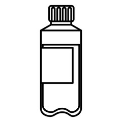 bottle plastic isolated icon vector illustration design