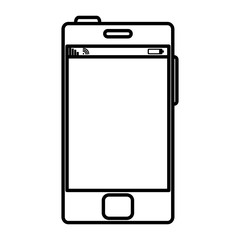 smartphone device isolated icon vector illustration design