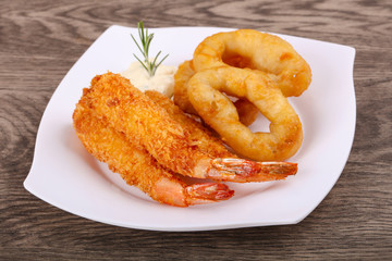 Squid and Shrimp Tempura