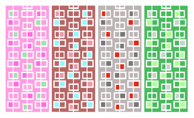 ４つのパターン　/　ヴェクター