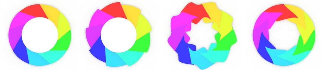 circle color diaphragm variants of logo 
