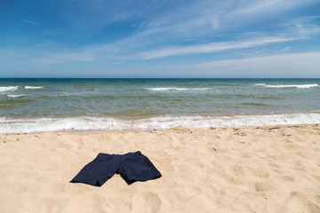 Short pants on the beach
