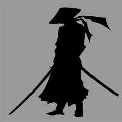 Samurai silhouette