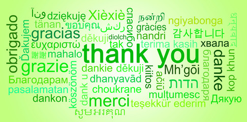 Thank You Concept different Languages