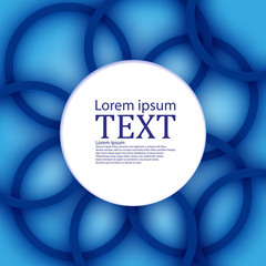 background blue circles, cells abstract