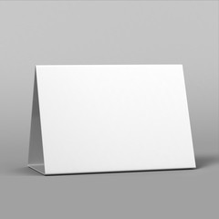 Promotional Table Talkers and tent 3d Mock up rendering.