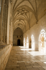 Fototapeta premium Gothic cloister in el Burgo de Osma Cathedral.