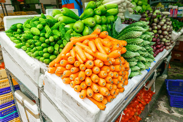 Fresh vegetables in the market