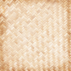 close up woven bamboo pattern
