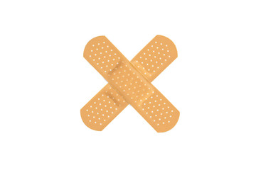First Aid Band Plaster Strip Medical Patch Color Cross.