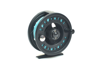 Fishing reel isolated on white background