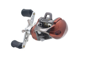 Fishing reel isolated on white background