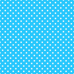 Skyblue ##Seamless vector polka dot pattern