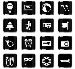 travel icon set