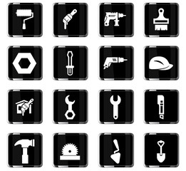 work tools icon set