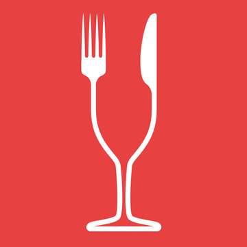 gastronomie - vin - restauration - restaurant - logo -verre - cuisine