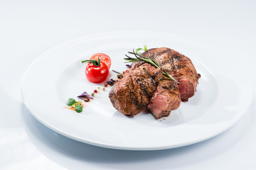 Grilled steak delicious meat