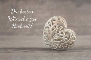 Glückwünsche zur Hochzeit