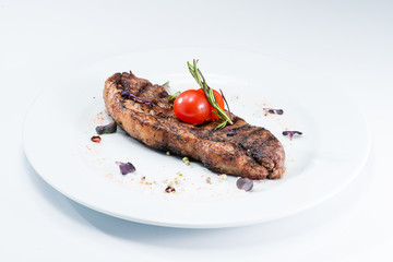 Grilled steak delicious meat