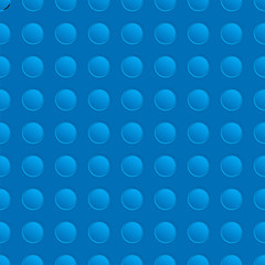 Seamless blue pattern with holes. Vector background illustration