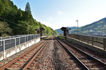 無人駅と線路