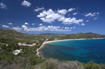 Obraz premium Villasimius beach in Sardinia