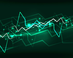 Neon lightning vector background