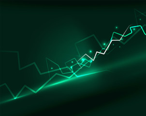 Neon lightning vector background