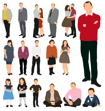  illustration, collection of people
