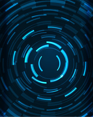 Neon circles abstract background