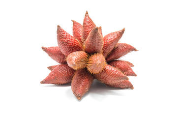 Fototapeta premium Salak fruit, Salacca zalacca isolated on white background.