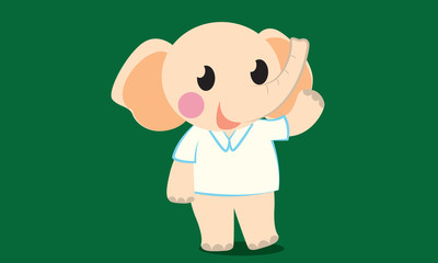 Baby elephant cartoon