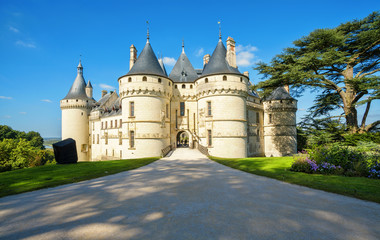 Fototapeta premium Chaumont-sur-Loire castle, France. This castle is located in the Loire Valley. Landmark of France.