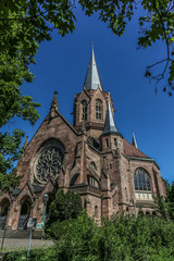Fototapeta na wymiar Die Christuskirche in Karlsruhe