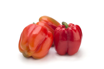 Red pepper isolated on white background