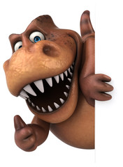 Fun Trex - 3D Illustration © Julien Tromeur
