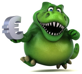 Fun dinosaur - 3D Illustration