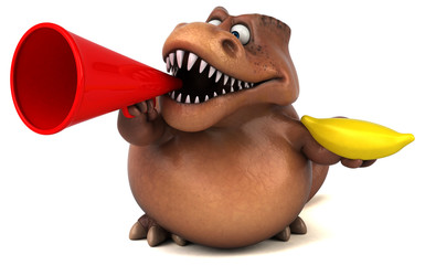 Fun Trex - 3D Illustration © Julien Tromeur