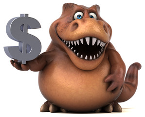 Fun Trex - 3D Illustration © Julien Tromeur