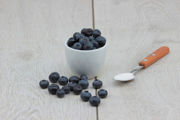 Fresh fruit on the chopper