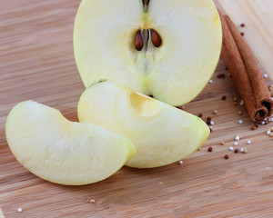 Fresh fruit on the chopper