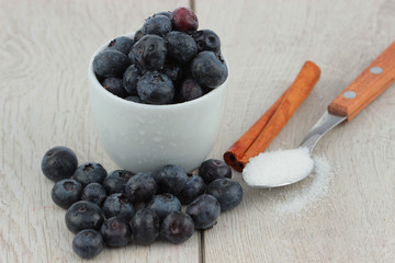 Fresh fruit on the chopper