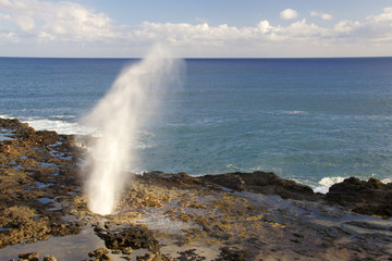 Fototapeta na wymiar Spouting Horn Kauai