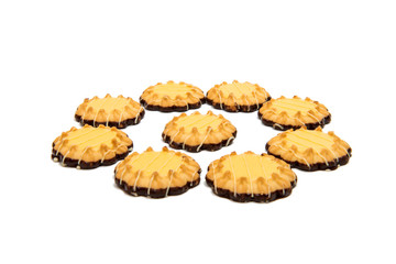 jam tartlets biscuit isolated