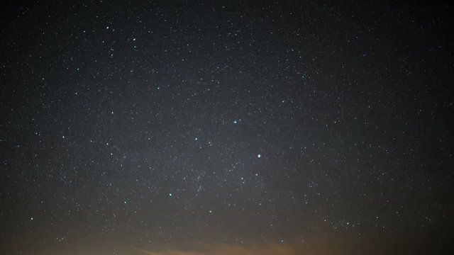 Milky Way Galaxy Spring Sky 24 Time Lapse Stars and Meteors