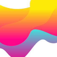 Abstract background with liquid shapes. Vector illustration